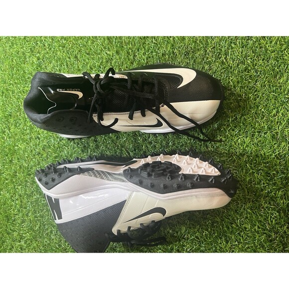 NIKE VAPOR PRO 3/4 DESTROYER Football Cleats  White/Black  Size 10.5 NEW Oreo S3 main image 5